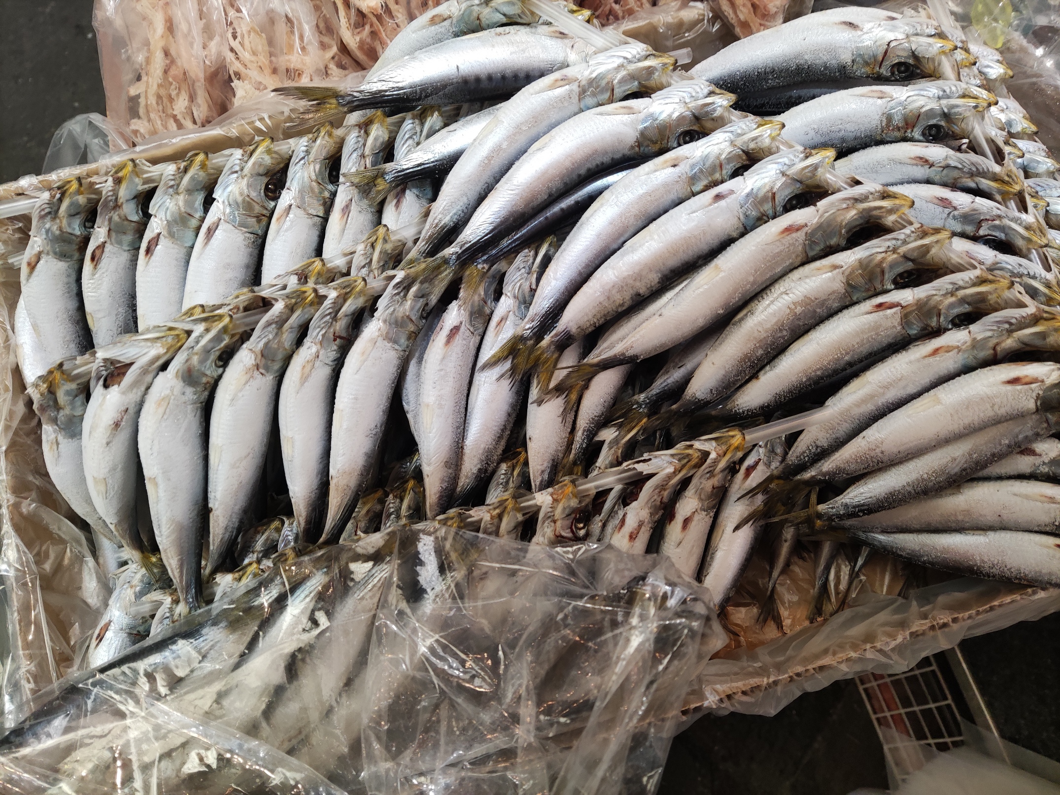 ◀海産物のやまいち▶丸干し真いわし串10尾200円！